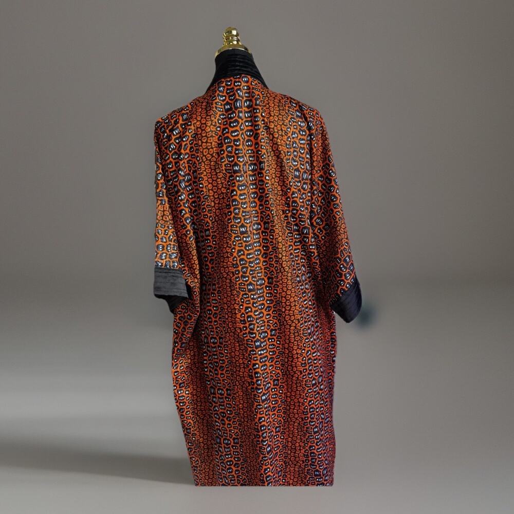 African Print Kimono Style Duster Bold Statement Piece | Boho Vibe | Ungendered - Picture 15 of 16
